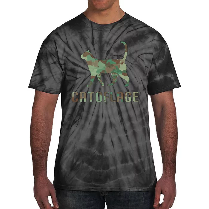 Camo Cat Catoflage Funny Cat Lover Cute Kitten Meow Cats Tie-Dye T-Shirt