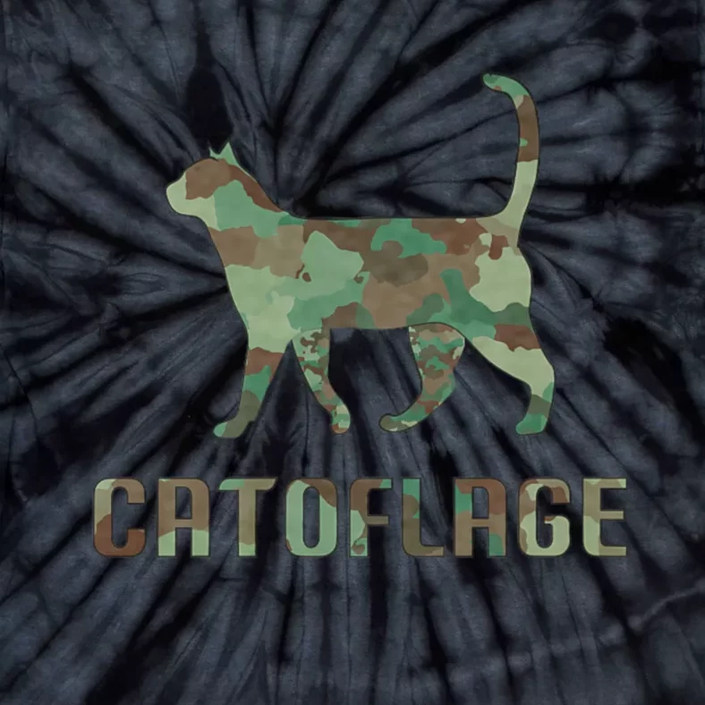 Camo Cat Catoflage Funny Cat Lover Cute Kitten Meow Cats Tie-Dye T-Shirt