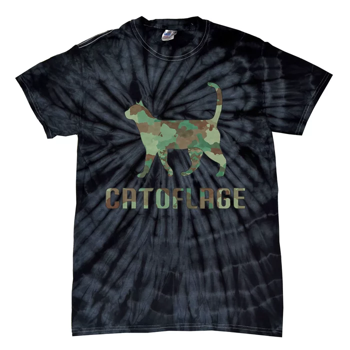 Camo Cat Catoflage Funny Cat Lover Cute Kitten Meow Cats Tie-Dye T-Shirt