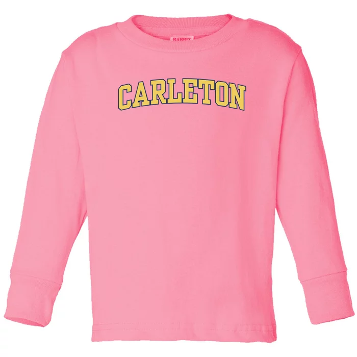 Carleton College Toddler Long Sleeve Shirt