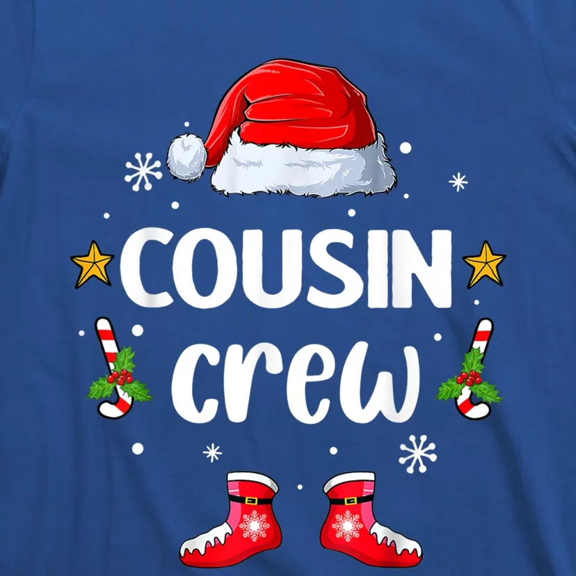 Cousin Crew Christmas Family Squad Naughty Matching Santa Great Gift T-Shirt