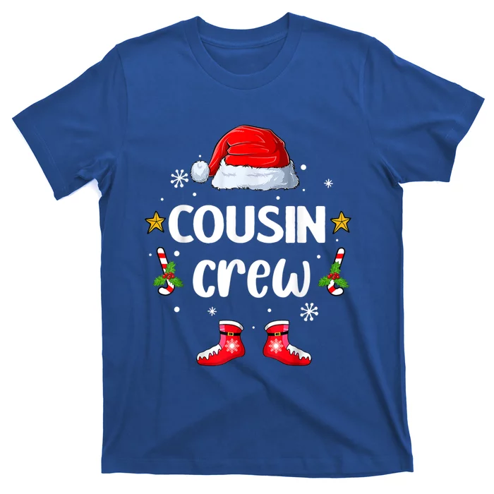 Cousin Crew Christmas Family Squad Naughty Matching Santa Great Gift T-Shirt