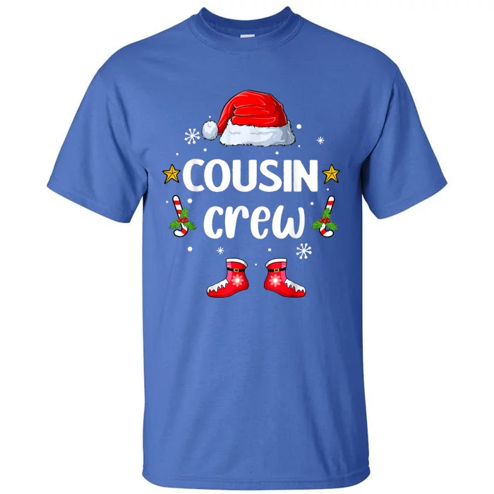 Cousin Crew Christmas Family Squad Naughty Matching Santa Great Gift Tall T-Shirt