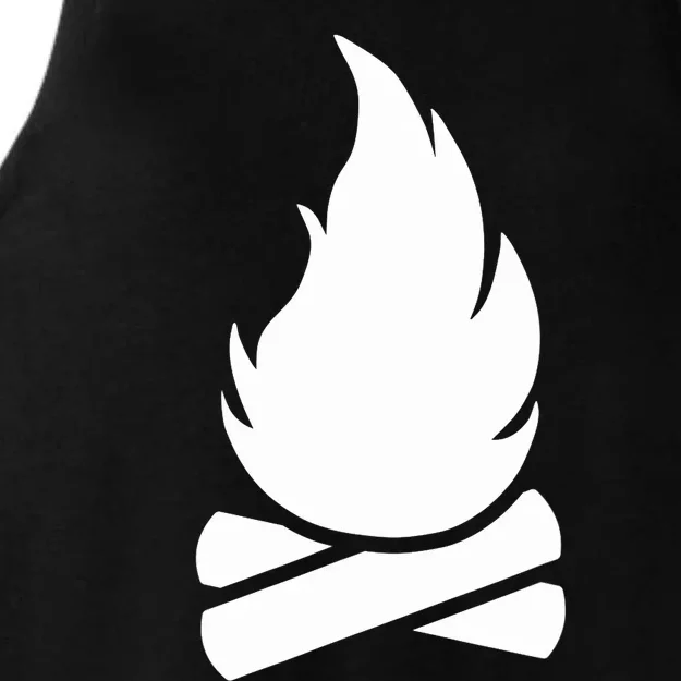 Camping Campfire Ladies Tri-Blend Wicking Tank