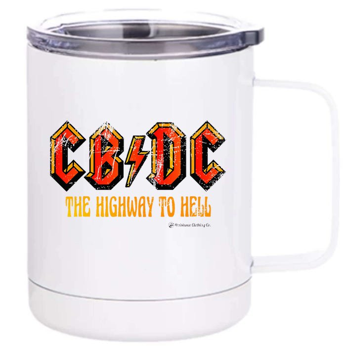 Cbdc Clothing Front & Back 12oz Stainless Steel Tumbler Cup