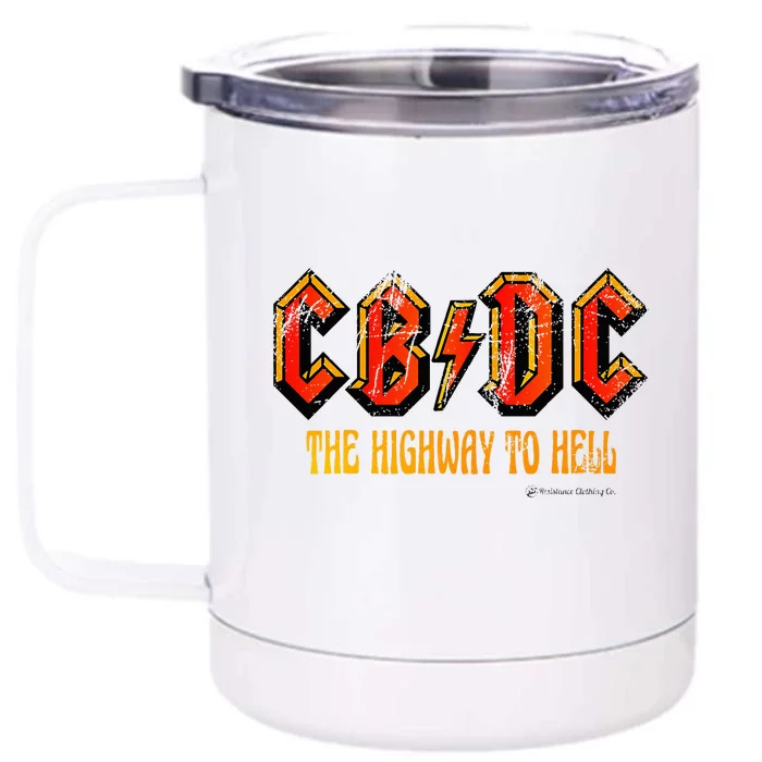 Cbdc Clothing Front & Back 12oz Stainless Steel Tumbler Cup