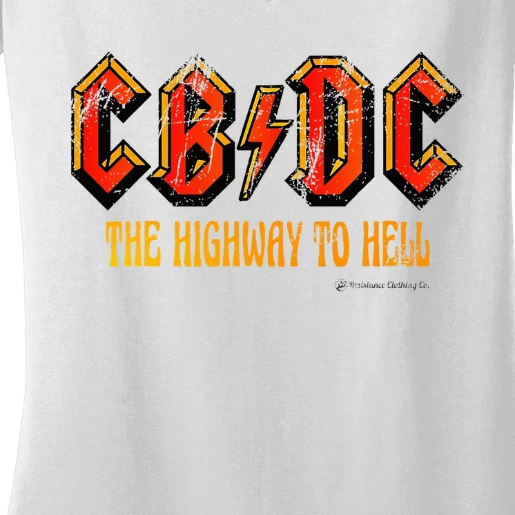 Cbdc Clothing Women's V-Neck T-Shirt