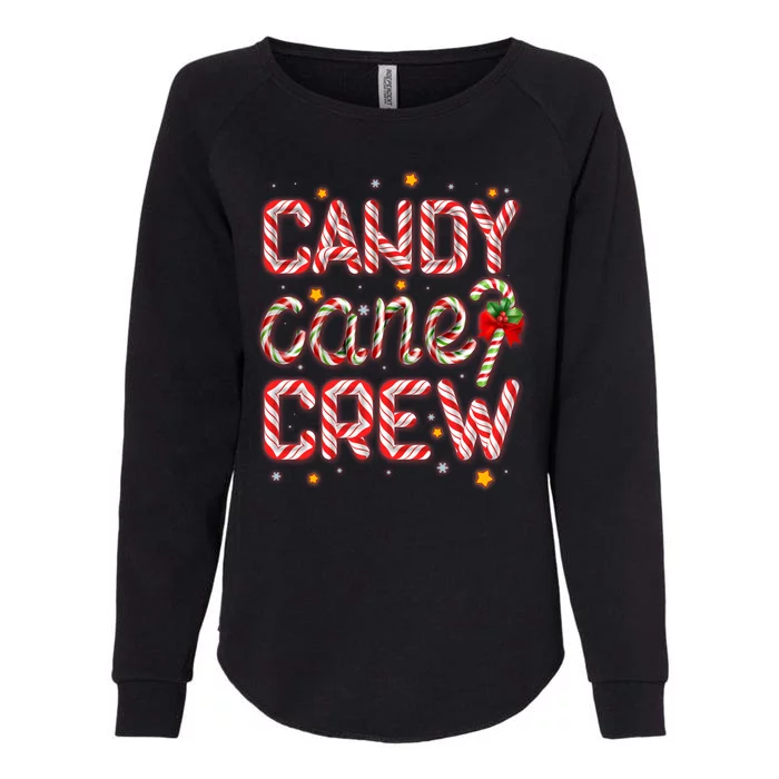 Cute Christmas Candy Cane Crew Matching Shirts Womens California Wash Sweatshirt