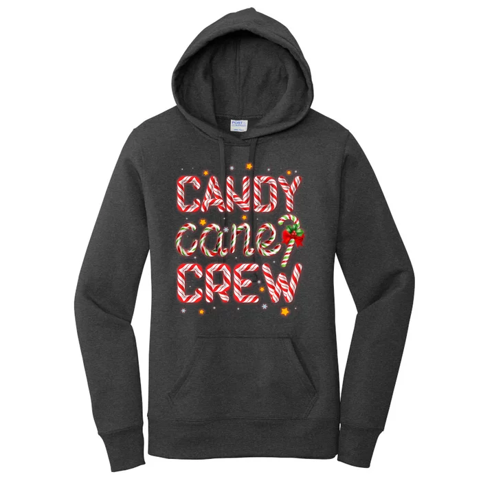 Cute Christmas Candy Cane Crew Matching Shirts Women's Pullover Hoodie