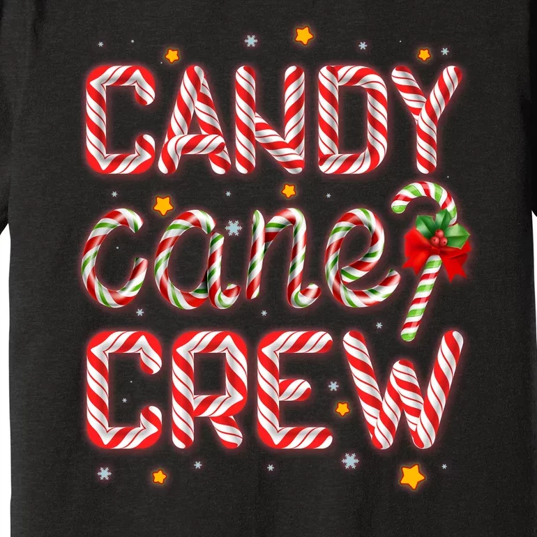 Cute Christmas Candy Cane Crew Matching Shirts Premium T-Shirt