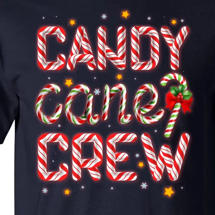 Cute Christmas Candy Cane Crew Matching Shirts Tall T-Shirt