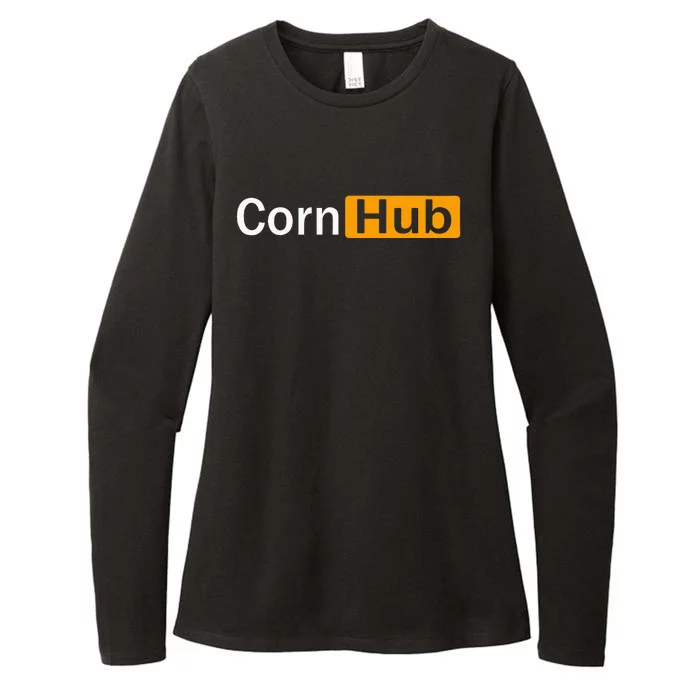 Cornhub Cornhole Cornholer Womens CVC Long Sleeve Shirt