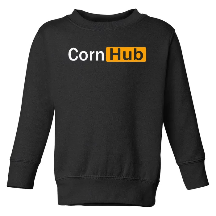 Cornhub Cornhole Cornholer Toddler Sweatshirt