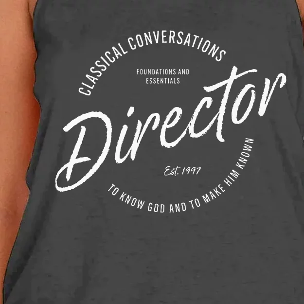 CC Classical Conversations Director Homeschool Women's Knotted Racerback Tank