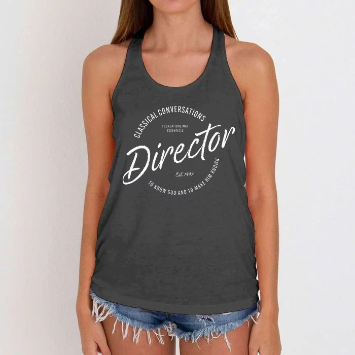 CC Classical Conversations Director Homeschool Women's Knotted Racerback Tank