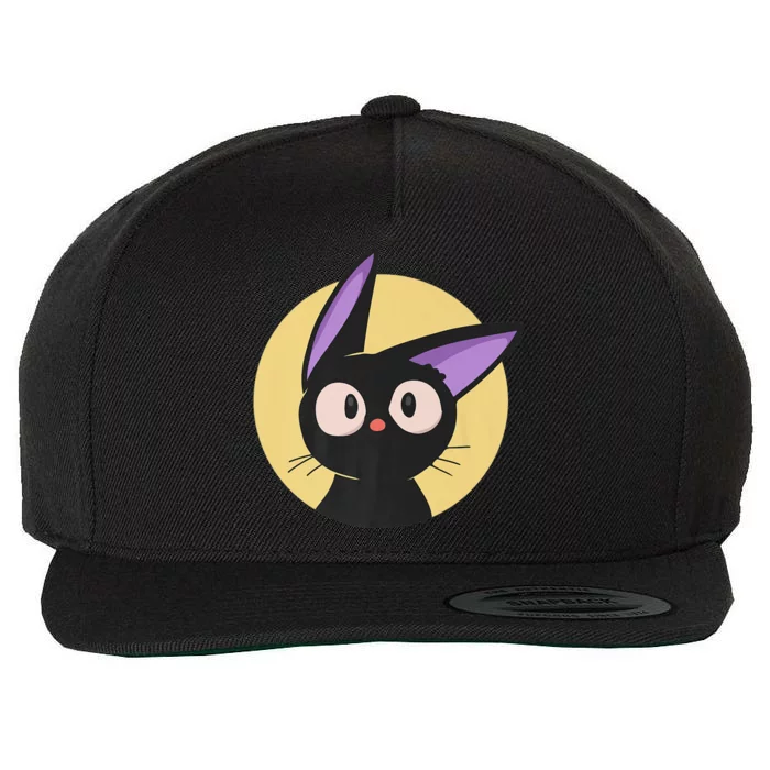 Cute Chibi Cat Jiji's Kitten Black Witch Anime, Manga Lover Wool Snapback Cap