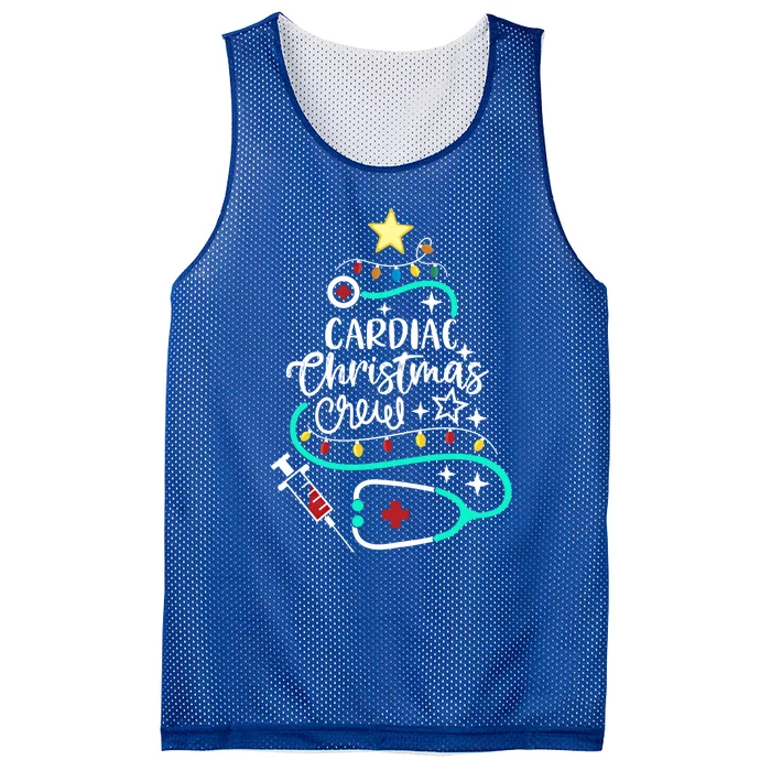 Cardiac Christmas Crew Cardiac Nurse Cardiac Techs Secretary Great Gift Mesh Reversible Basketball Jersey Tank