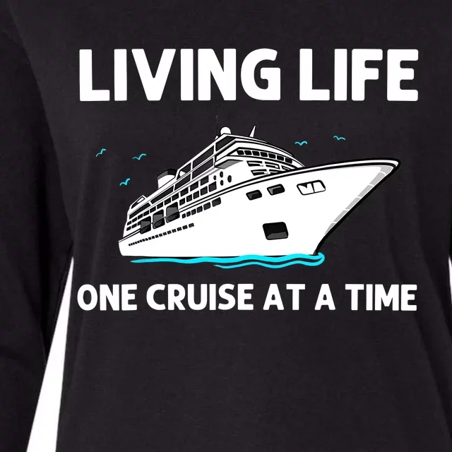 Cool Cruise Cruising Family Vacation Lovers Womens Cotton Relaxed Long Sleeve T-Shirt