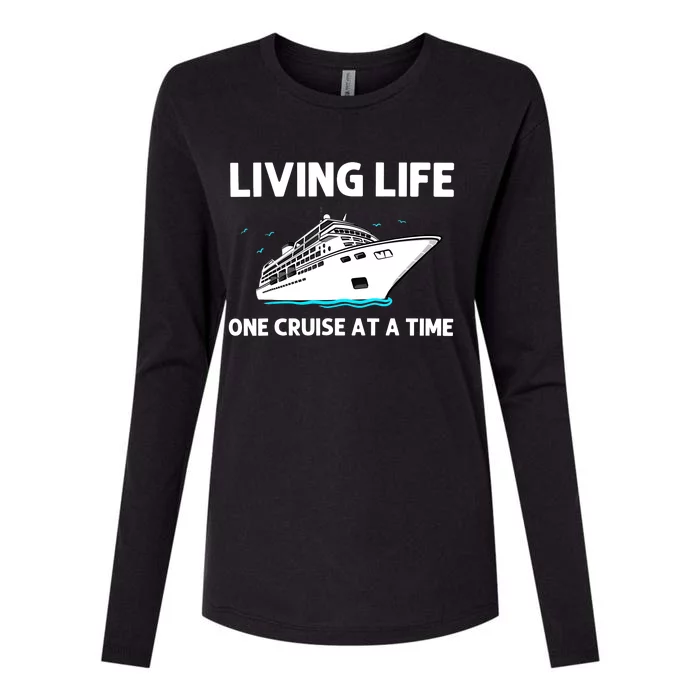 Cool Cruise Cruising Family Vacation Lovers Womens Cotton Relaxed Long Sleeve T-Shirt