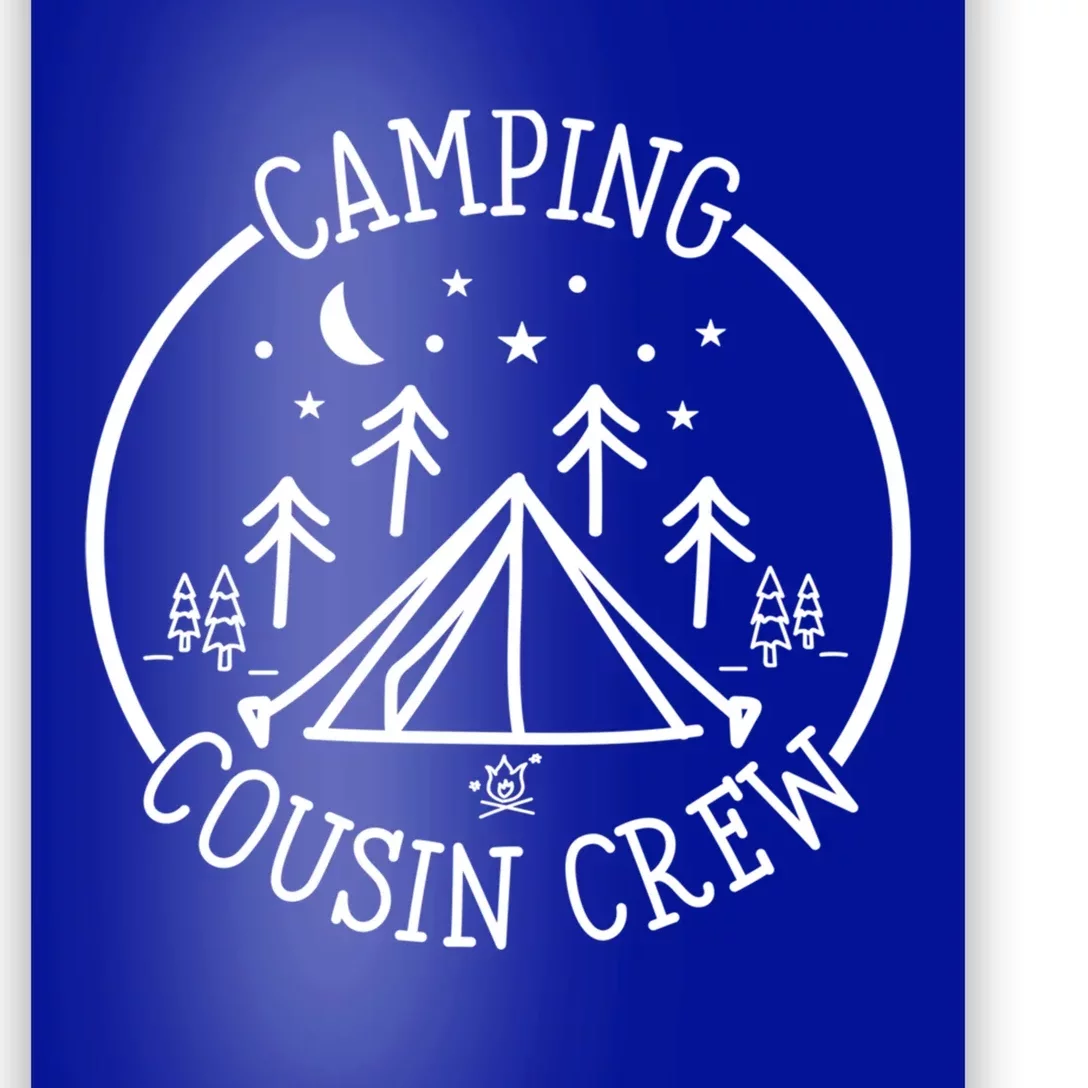 Camping Cousins Crew 2024 Family Reunion Matching Trip Cool Gift Poster