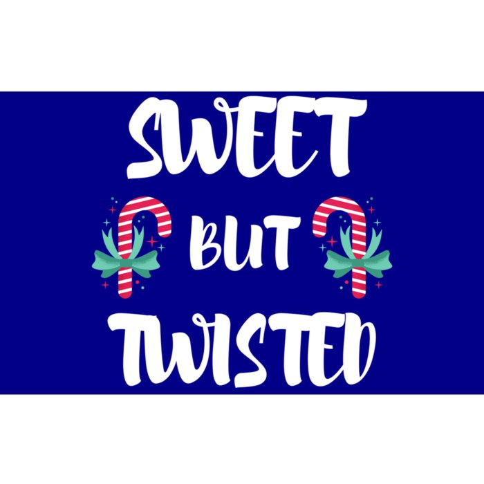 Christmas Candy Cane Sweet But Twisted Xmas Funny Holiday Gift Bumper Sticker