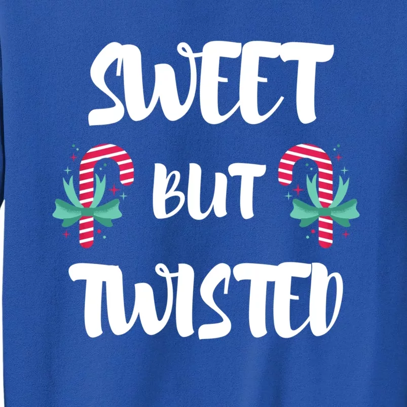 Christmas Candy Cane Sweet But Twisted Xmas Funny Holiday Gift Tall Sweatshirt