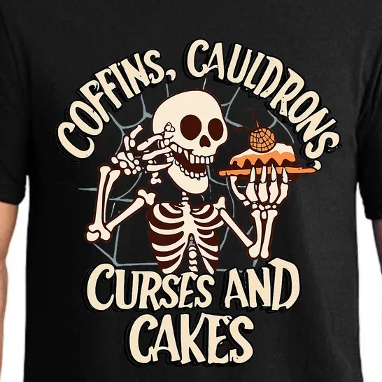 Coffins, Cauldrons, Curses and Cakes Pajama Set