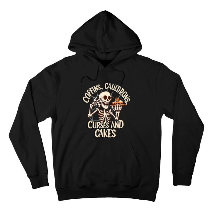 Coffins, Cauldrons, Curses and Cakes Tall Hoodie