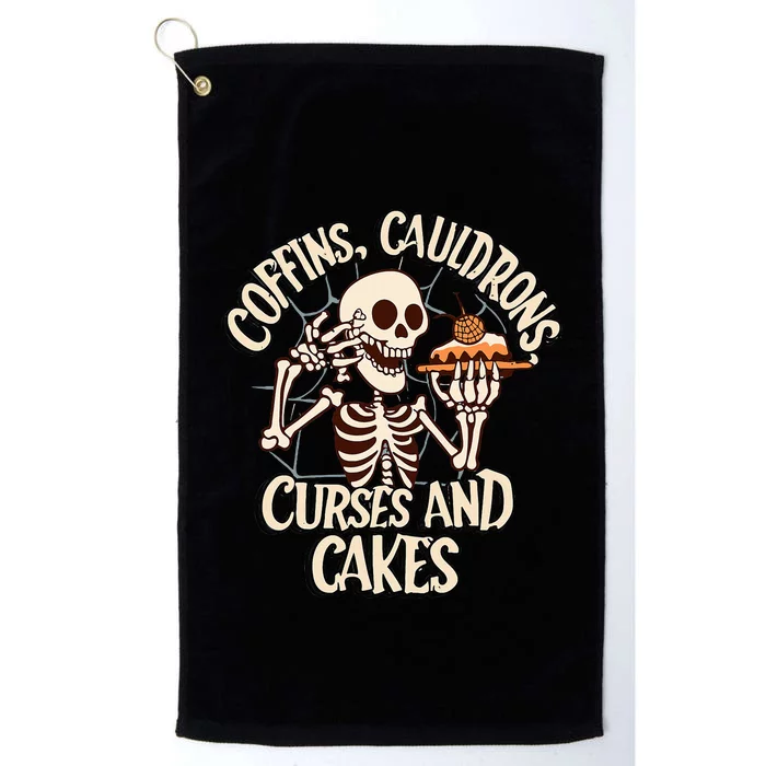 Coffins, Cauldrons, Curses and Cakes Platinum Collection Golf Towel