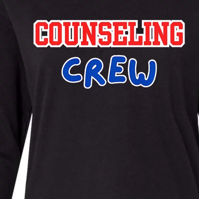 Counseling Crew Counselor Womens Cotton Relaxed Long Sleeve T-Shirt