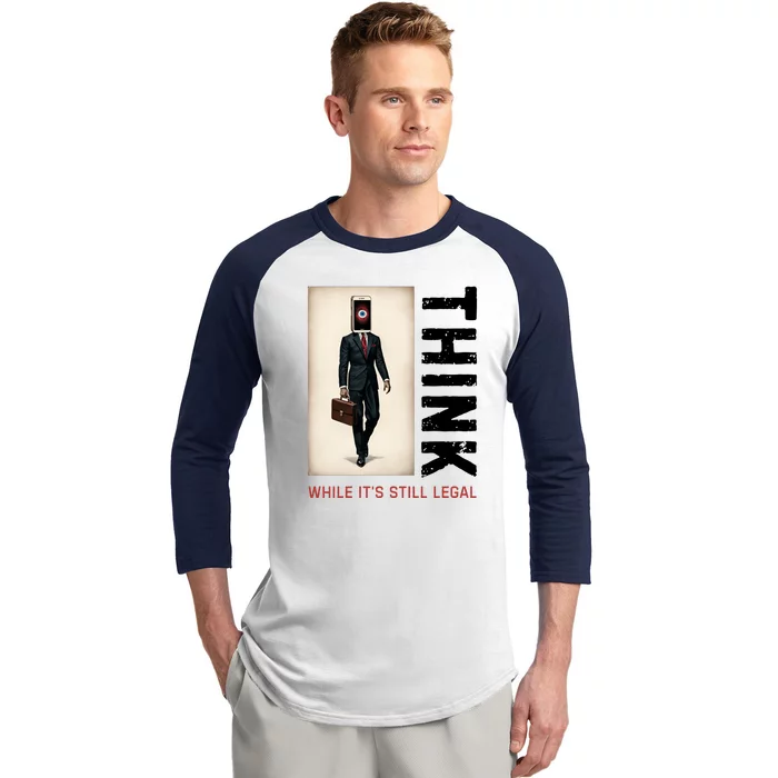 Conservative Cancel Culture Think While Its Still Legal Baseball Sleeve Shirt