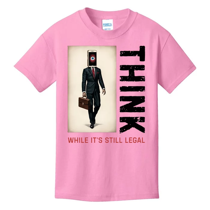 Conservative Cancel Culture Think While Its Still Legal Kids T-Shirt