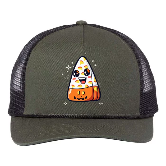 Cute Candy Corn Halloween Costume Kawaii Retro Rope Trucker Hat Cap