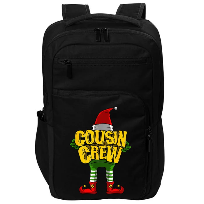 Cousin Crew Christmas Elf Matching Family Impact Tech Backpack