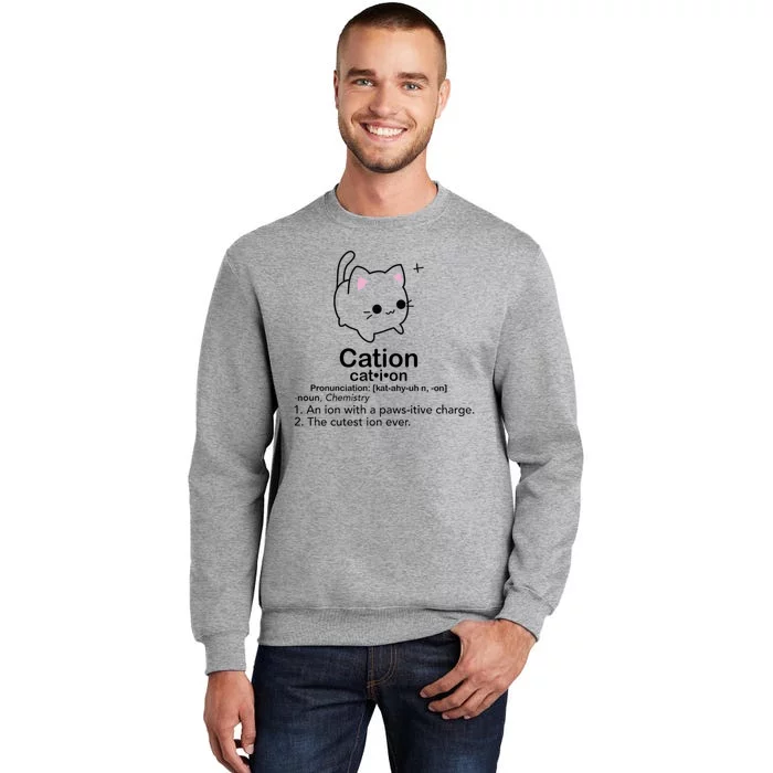 Cat Cation Cute Kitty Cation Tall Sweatshirt