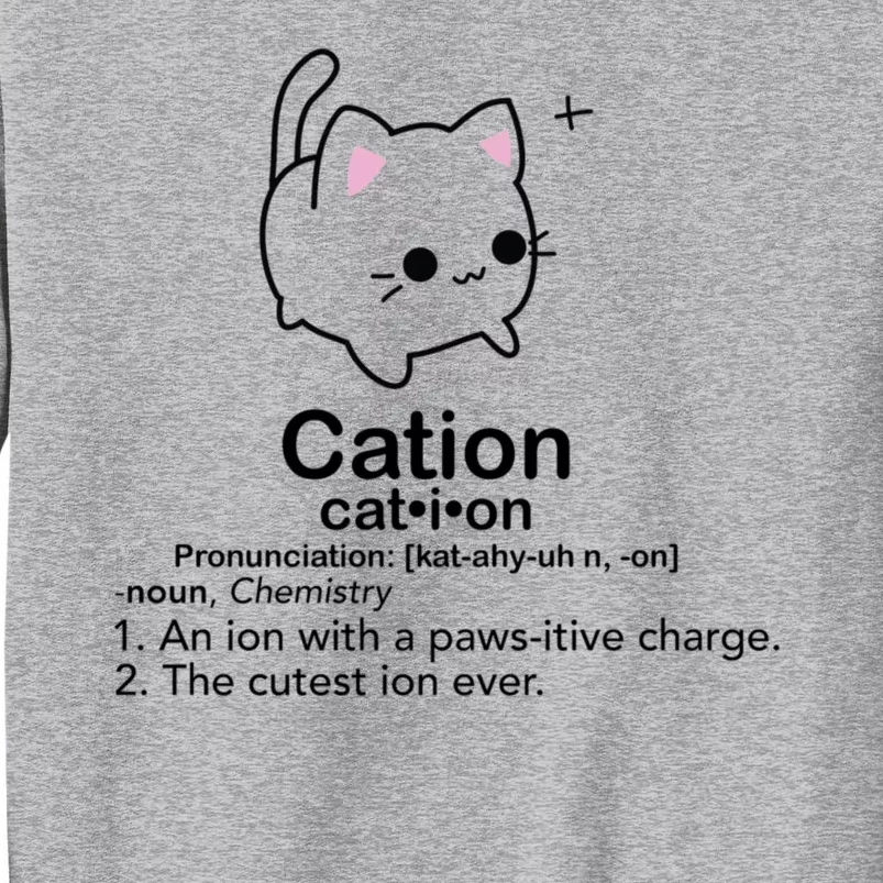 Cat Cation Cute Kitty Cation Tall Sweatshirt