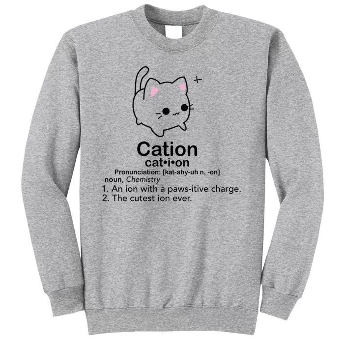 Cat Cation Cute Kitty Cation Tall Sweatshirt