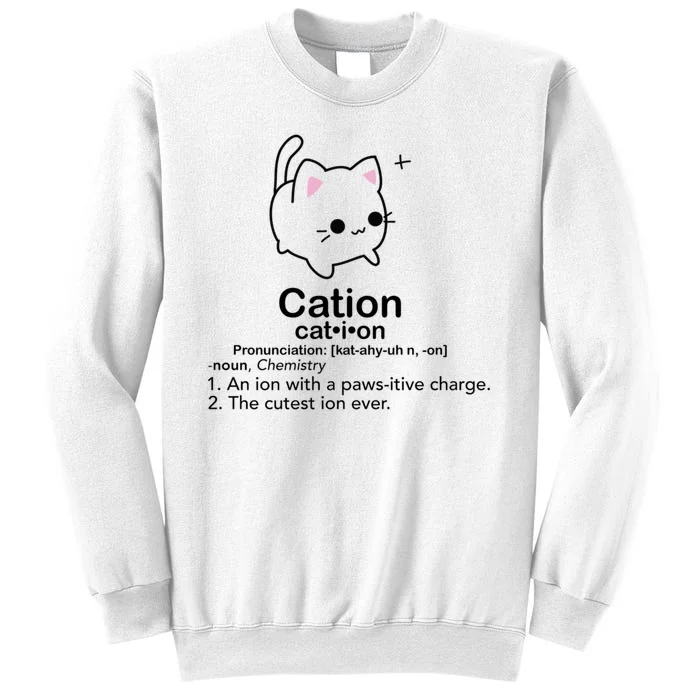 Cat Cation Cute Kitty Cation Sweatshirt