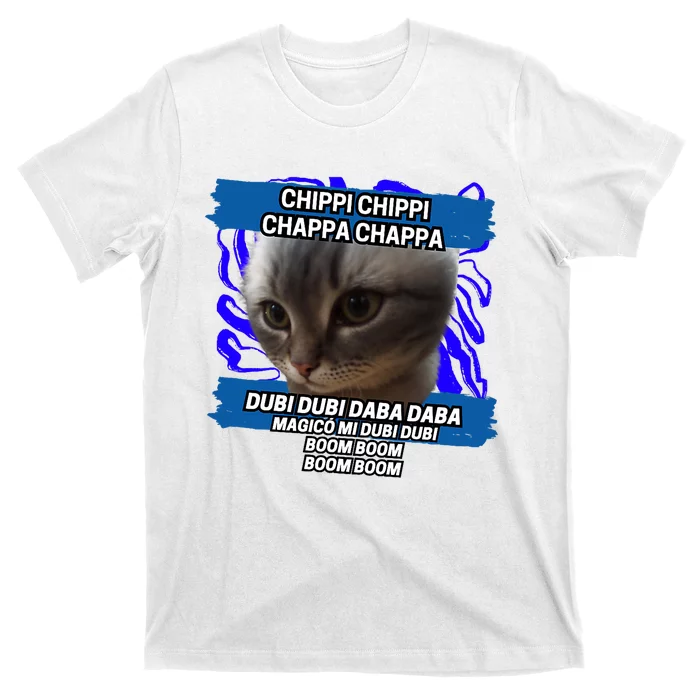 Chippi Chippi Chappa Chappa Dancing Cat Meme T-Shirt