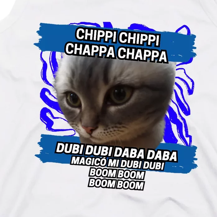 Chippi Chippi Chappa Chappa Dancing Cat Meme Tank Top