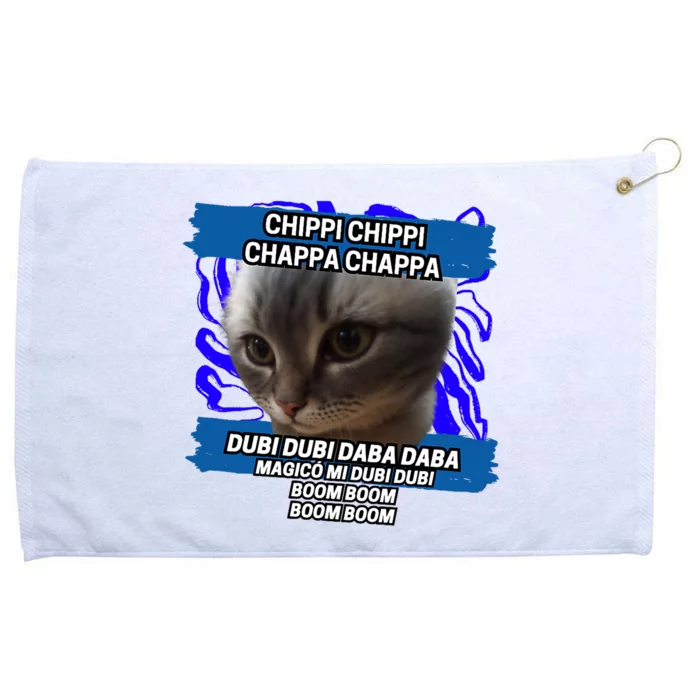 Chippi Chippi Chappa Chappa Dancing Cat Meme Grommeted Golf Towel