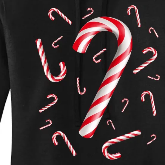 Christmas Candy Cane Mash Up Women's Pullover Hoodie