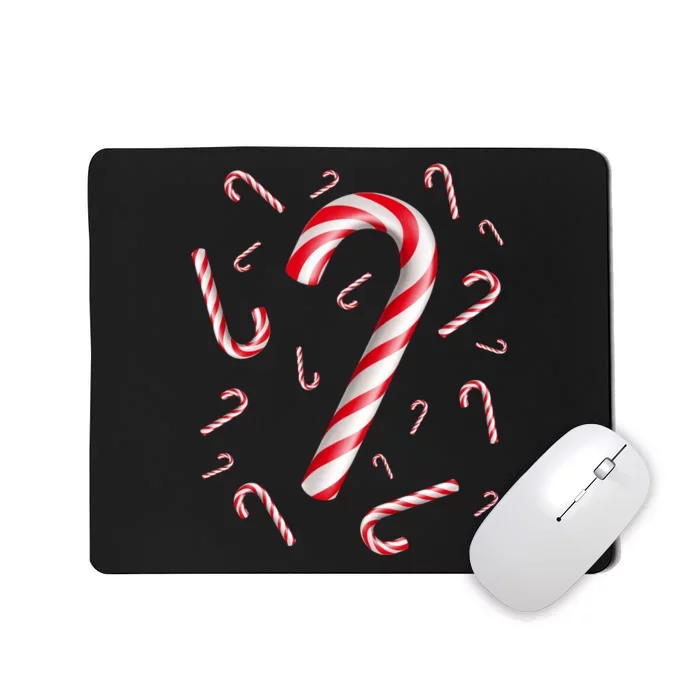 Christmas Candy Cane Mash Up Mousepad