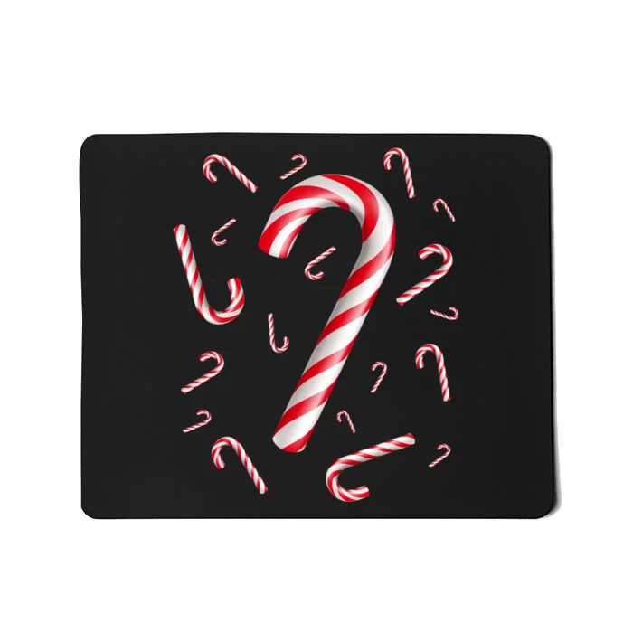 Christmas Candy Cane Mash Up Mousepad