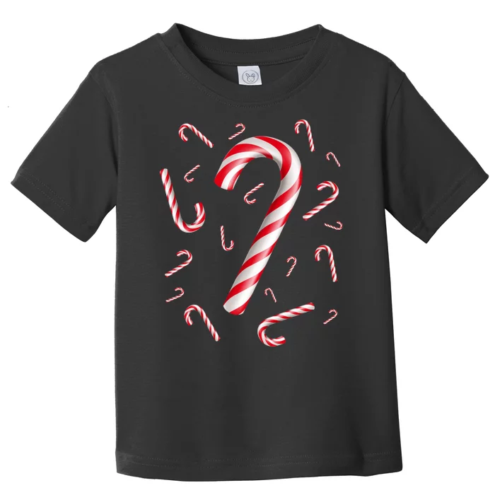 Christmas Candy Cane Mash Up Toddler T-Shirt