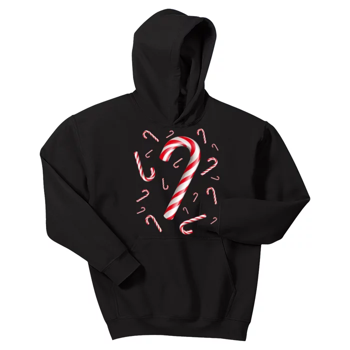 Christmas Candy Cane Mash Up Kids Hoodie