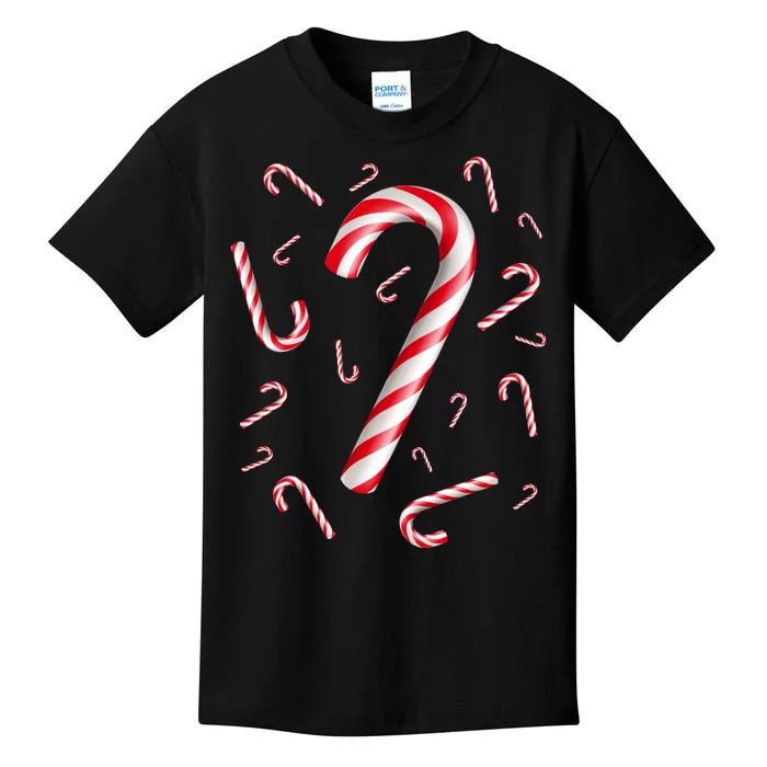 Christmas Candy Cane Mash Up Kids T-Shirt