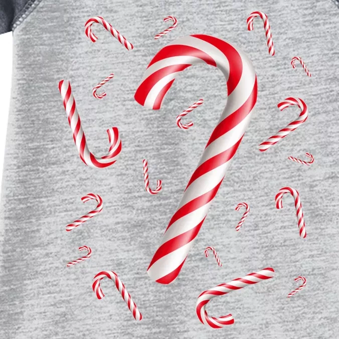 Christmas Candy Cane Mash Up Infant Baby Jersey Bodysuit