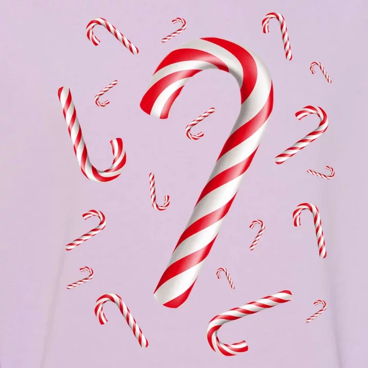 Christmas Candy Cane Mash Up Garment-Dyed Sweatshirt