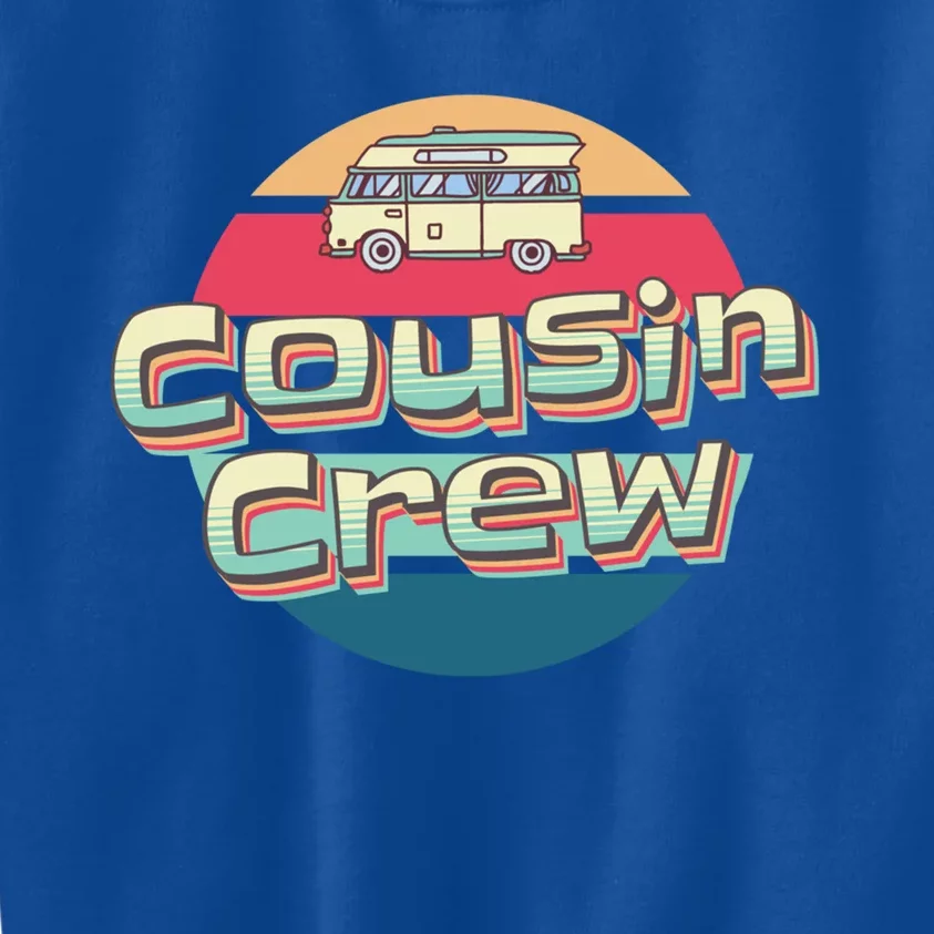 Cousin Camping Crew Matching Road Trip Cute Gift Kids Sweatshirt